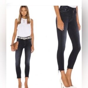 MOTHER The Stunner Zip Two Step Fray Jeans Size 27